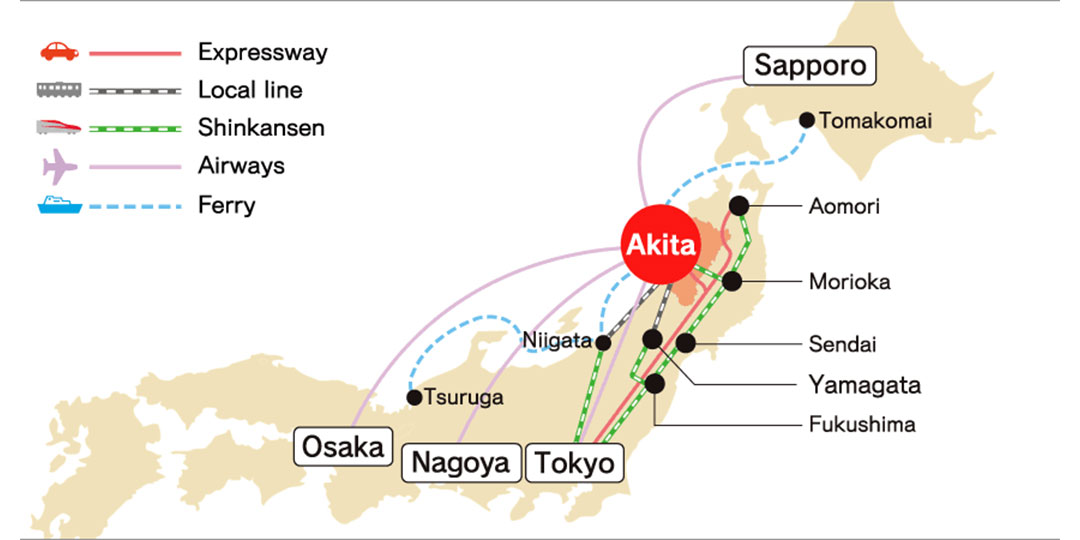 Akita map